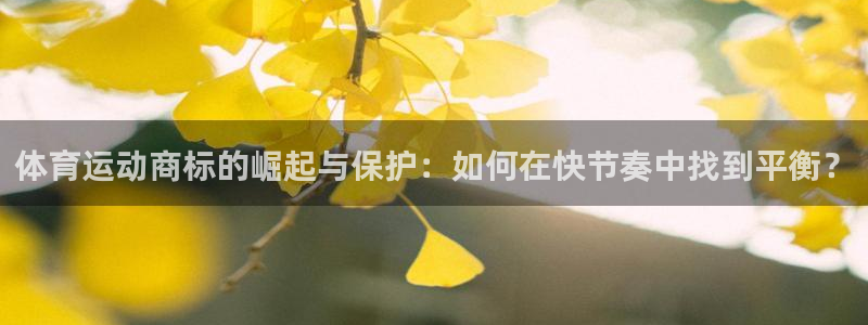 678体育：体育运动商标的崛起与保护：如何在快节奏中找到平衡？